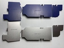 GameCube Serial Port 1  2 and Hi Speed Port Covers OEM Purple Indigo  Silver  