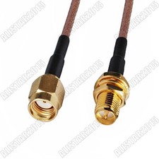 10x RP-SMA Male to RP-SMA Female Jack Pigtail Coaxial Cable RG316 15cm for wifi