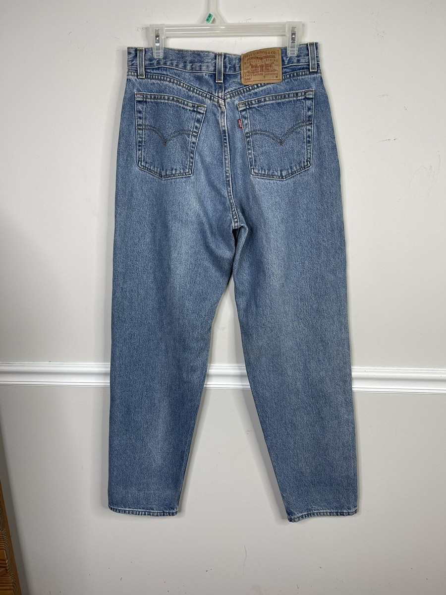 Levi's 560 Loose Fit USA製 Vintage Levi's Women's 560 Loose Fit tapered Leg Jeans 31” M USA
