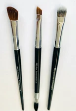 Eye Brush Set Flat Concealer #76, Brow Spoolie #20, Angled Eyeshadow Brush #13