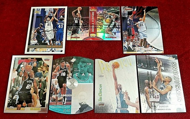 Tim Duncan Panini Fleer UD Topps Chrome Refractor XFractor Rookie Prime Die-Cut