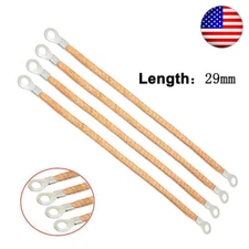 4x 11.4" Engine Ground Strap Cable Kit For Cars Truck Firewall Engine Body Frame