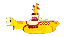 The Beatles sticker yellow submarine skate cell laptop bumper vinyl decal