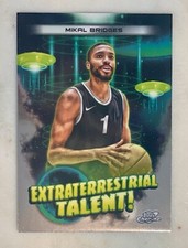 23-24 Topps Chrome Cosmic Mikal Bridges Extraterrestrial Talent Card ET-3