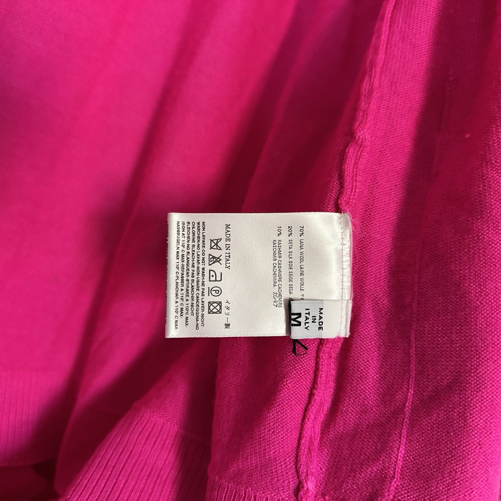 RARE Maison Martin Margiela MM6 Pink Fuchsia Jointed Sleeve Cardigan image 7