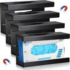 4 Pcs Magnetic Dispenser Holder Wall Mounted Towels Wipes Paper Tissue Box Hold