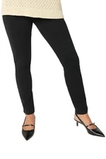 Women With Control Women's Luxe Ponte Slim Leg Ankle Pants Black