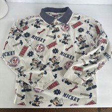 Vintage Mickey Mouse Collared Shirt 90s Kids Size 6