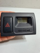 98-02 Honda Accord Center Dash Clock Whazard Switch Board Digital Button Oem 33