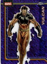 2026 Topps Chrome Marvel #191 Vulcan 43/75 Purple Shimmer