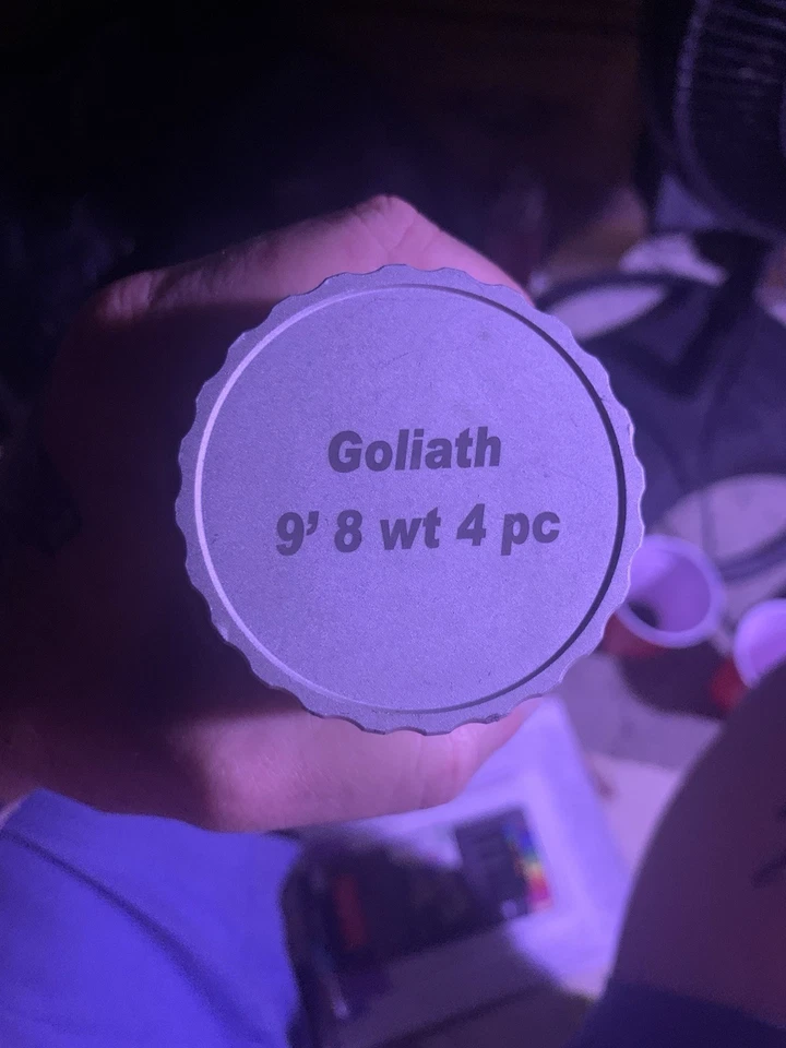 Goliath Fly Rod By Risen And Reel Combo com Extras Vintage Nunca Usado 9’ 8wt. - Imagem 3 de 4