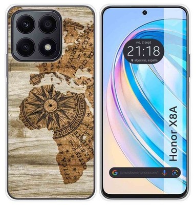 Silikonhülle Für Huawei Honor X8A Design Holz 07 Zeichnungen