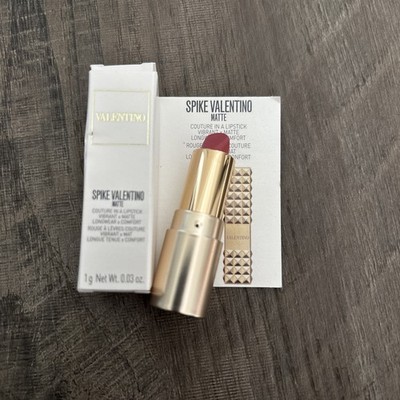 Valentino Spike Matte Mini Lipstick 100R Couture In a Lipstick 0.03oz/1g Sample