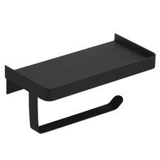 Wall Mount Toilet Paper Holder with Stainless Steel Shelf Storage Toilet Paper R