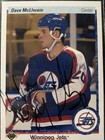 Dave McLlwain Winnipeg Jets autographed hockey card (1991-92 Upper Deck #216) — photo 1
