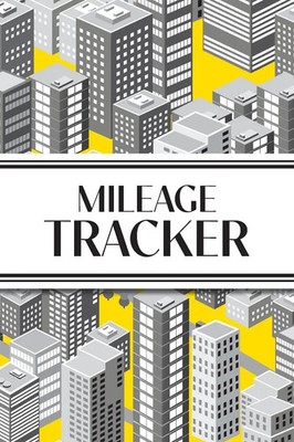Mileage Tracker (Cityscape Grayscale and Yellow) Revive Stationery Taschenbuch