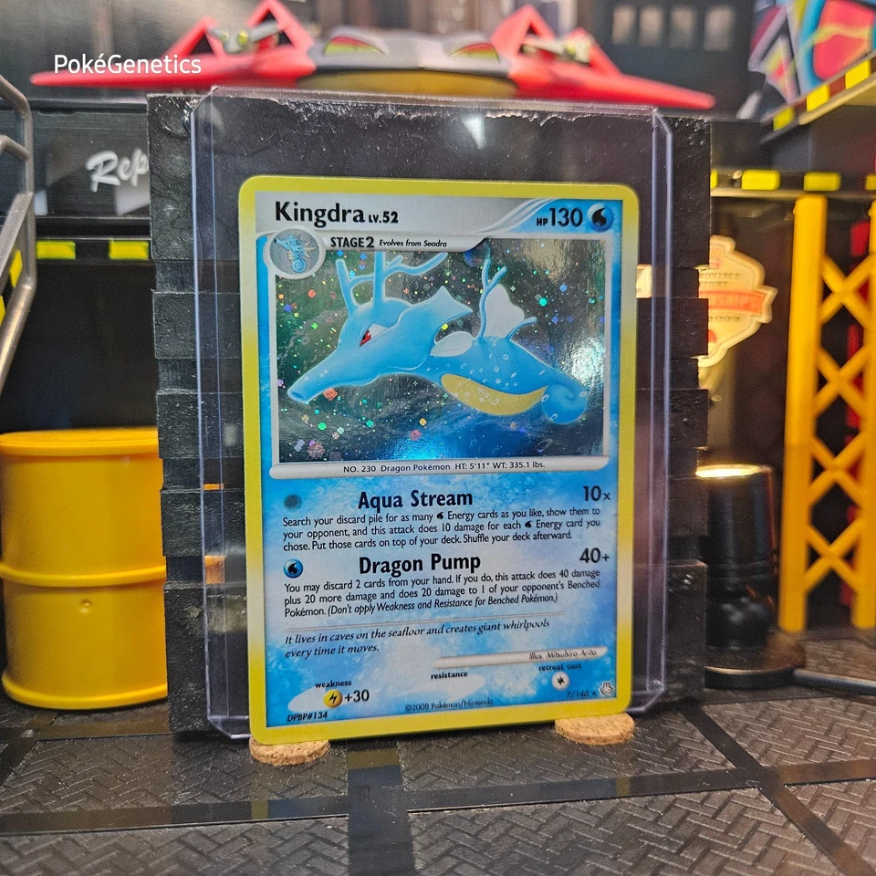 Kingdra Swirl Holo Bleed Error Legends Awakened Pokémon TCG Diamond & Pearl Rare - Image 4 of 4