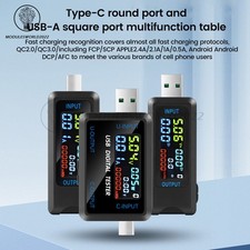 Digital Voltage Current Meter Power Capacity Tester USB Type-C Charger Detector