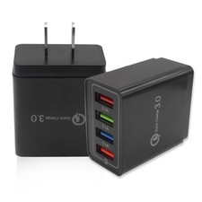 4 Port USB Wall Charger USB Fast Quick Charge QC 3.0 Power Adapter Plug US Lot