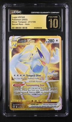 POKEMON | LUGIA VSTAR GOLD 211/195 |ENG| Silver Tempest | CGC 10 PRISTINE NO PSA