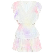 Loveshackfancy Ruffled Multicoloured Gwen Minidress Size XS