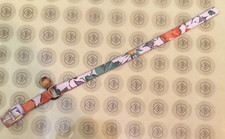 Cat Collar Breakaway with Bell one item 10 in. Orange White Purple