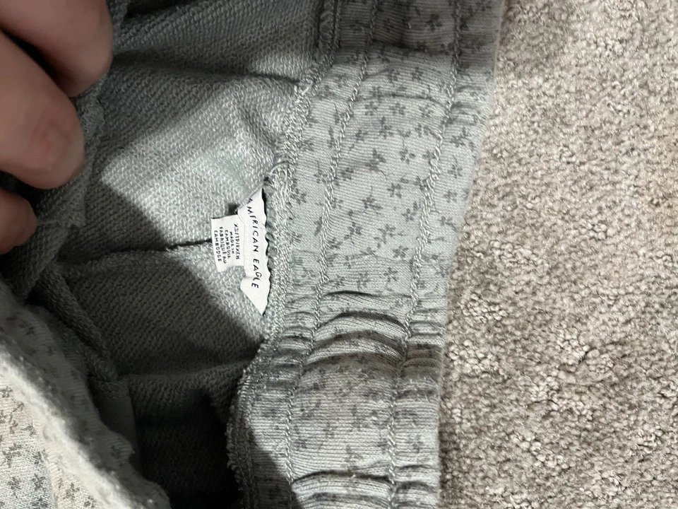 Pantalones cortos American Eagle para mujer talla XS verde estampado floral cordón Foto 3 de 3