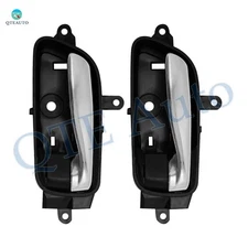Pair of 2 Front-Rear Left Inner Door Handle For 2017-2024 Nissan Titan Crew cab