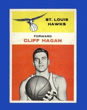 Very Good-Excellent 1961 Cliff Hagan Fleer Basketball Card #18/St. Louis Hawks