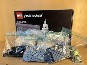 100% Complete | Cleaned & Sorted -LEGO ARCHITECTURE: US Capitol Building (21030)