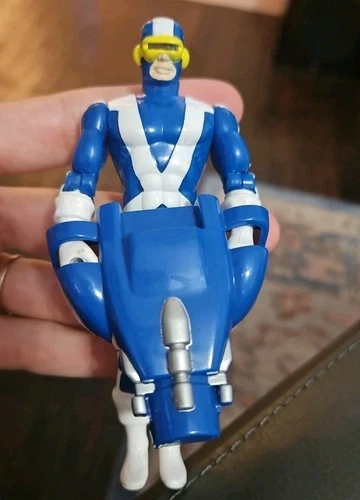 1991 Marvel Uncanny X-Men Cyclops Blue ToyBiz Action Figure Complete Vintage