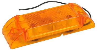 RoadPro RP 21002A Sealed Amber Marker Clearance Light 6x2 Reflective