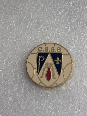 Pin s CSSB Sportverein St Mütze in der Nähe von Riom Ball Fußball signiert Beraudy V