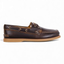 Sperry Scarpe da Barca Uomo Coppa Oro Autentiche Originali Marrone Orleans Pelle STS...
