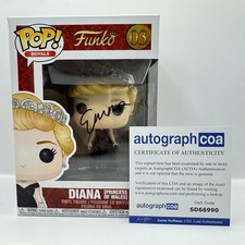 Emma Corrin “The Crown” AUTOGRAPH Princess Diana 03 Signed Funko Pop ACOA