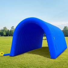 OZIS 24FT Inflatable Tunnel Sports Entrance with Installed 24x10x10Ft, Blue