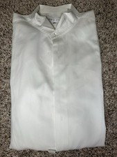 Giorgio Armani Le Collezioni Men  s Tuxedo Shirt XL White Bib Front Made in Italy