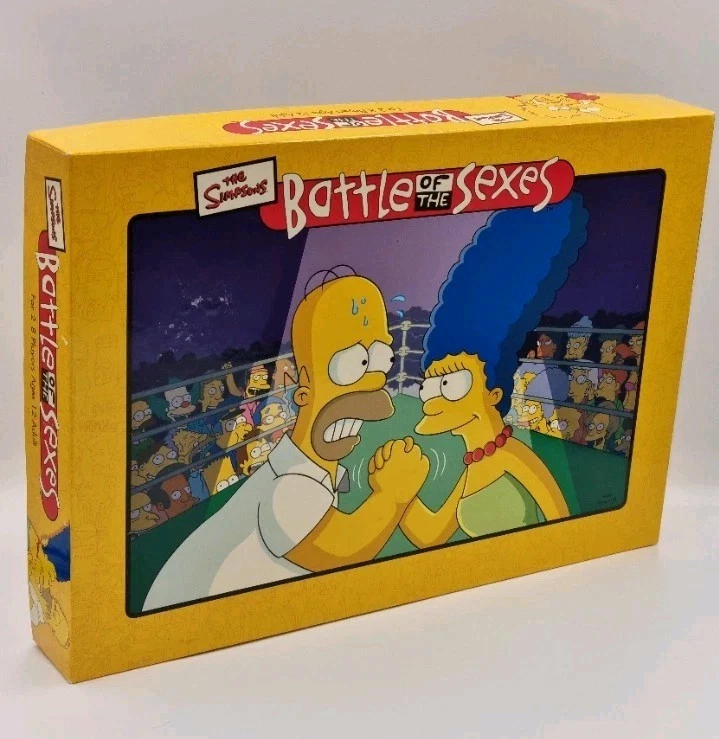Battle Of The Sexes The Simpsons Edition Board Game 2004 Imagination 2-8 Players - Image 3 of 4