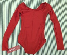 New Capezio Girls' Team Basics Long Sleeve Leotard Kids Size Small