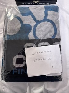 Couverture De Plage Scotty Cameron – Motif Palmiers – Taille XL – Bleue