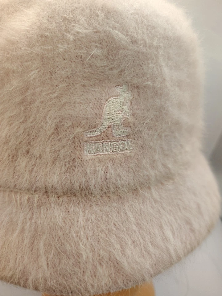 Sombrero de cubo informal Kangol azul Furgora suave rosa mezcla de angora para mujer mediano Foto 3 de 4