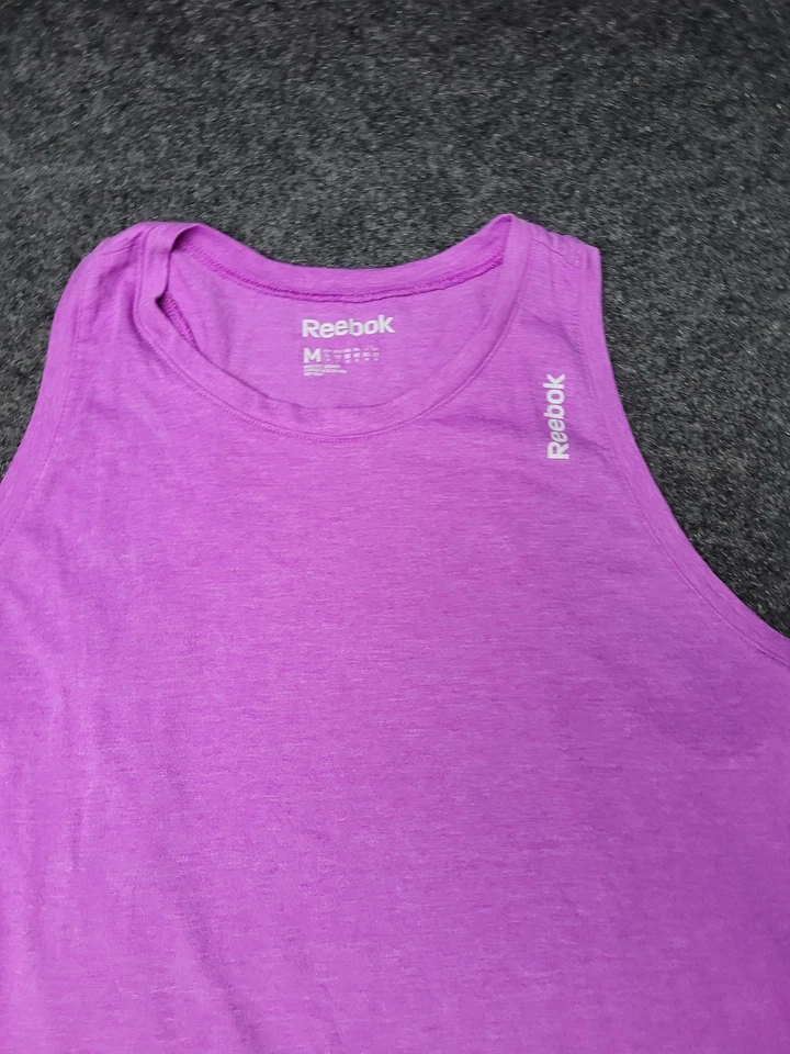 Reebok Shirt Womens Medium Purple Tank Top Athletic Workout Gym Sleeveless - Image 4 of 4
