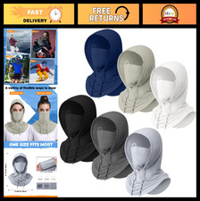 Summer Cooling Balaclava Mask - UV Protection, Breathable Cycling Face Cover, Fu