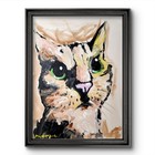 Original Abstract Cat Painting Canvas Neo Expressionist Fine Art Decor 16x12 — photo 1