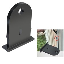 Vntebozd Outdoor Resin Shed Hasp Latch Plastic Replacement Black