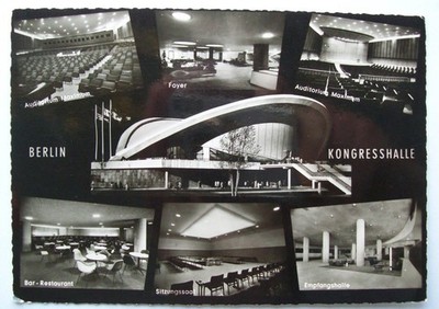 AK Berlin Kongresshalle - Auditorium, Foyer, Bar Restaurant u.a. - ungelaufen