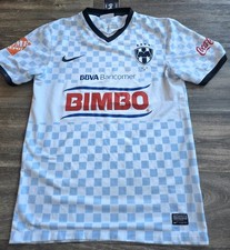 Camiseta de fútbol visitante Nike Rayados De Monterrey 2013/2014 para hombre talla pequeña