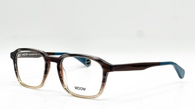 NEW WOOW ON BOARD 2 3300 IP GRADIENT BLACK WOOD AUTHENTIC EYEGLASSES 53-20