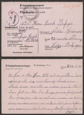 Germany WWII 1942 - POW Postcard Stalag VI A to Belgium - Censor EP1