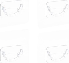 4 PCS Adhesive Shower Curtain Rod Holder, Curtain Rod Holders No Drilling,